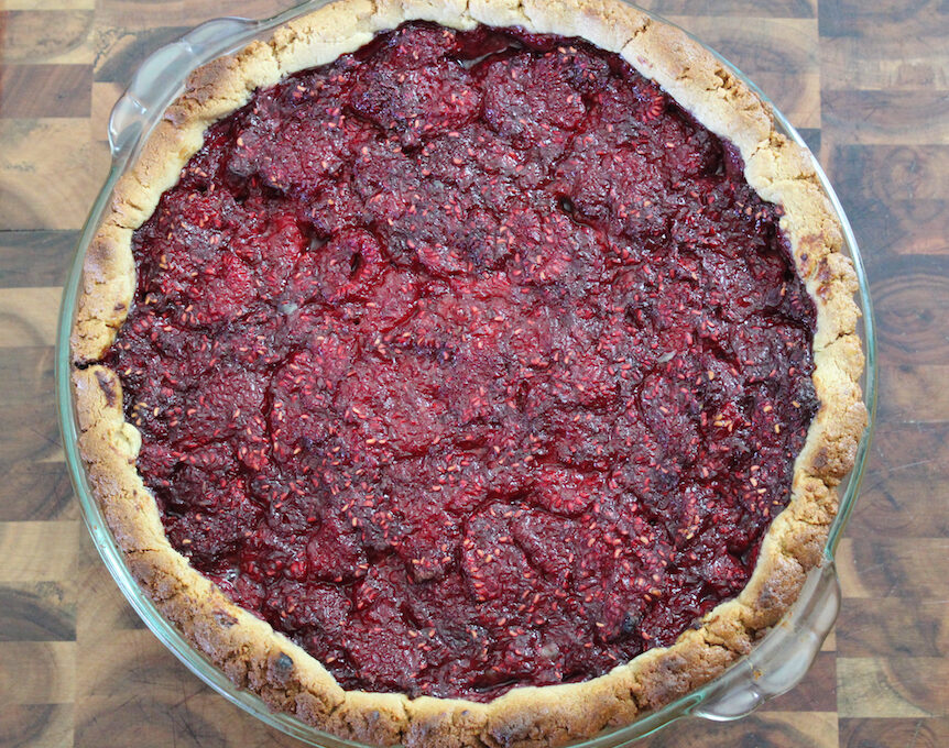 Homemade Starch Free Raspberry Pie